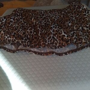 Lilly Pulitzer Brown Leopard Print Skirt